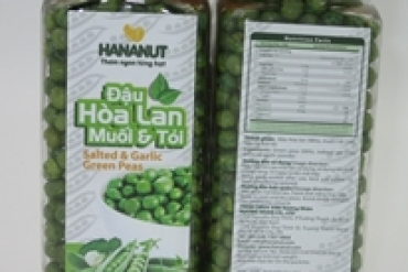 Green Peas with Garlic Flavor - Jar 240gr